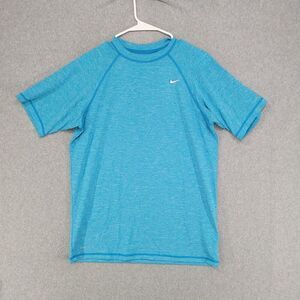 Nike Dri-Fit Activewear T-shirt Tee Mens Size S Teal Blue Run Gym Breathable